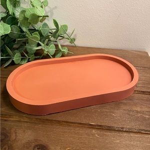 Handmade Trinket Tray- Rustic Red
